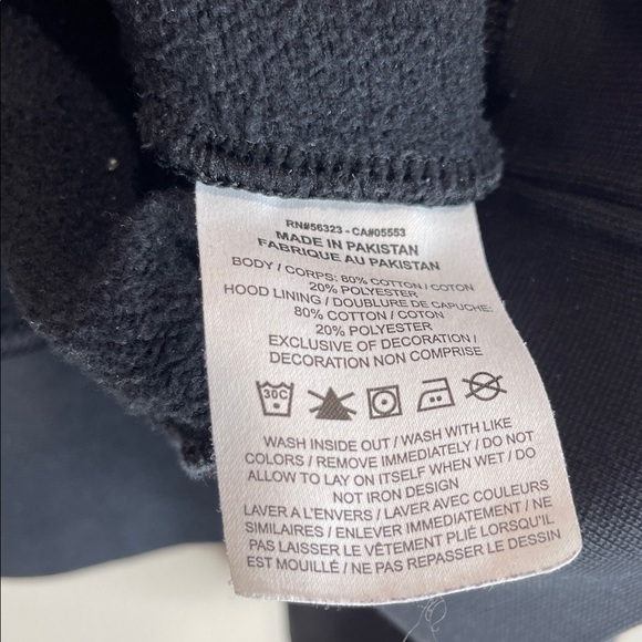 Nike Classic Mini Swoosh Oversized Black Hoodie Embroidered Logo Pullover Size M - Picture 8 of 11